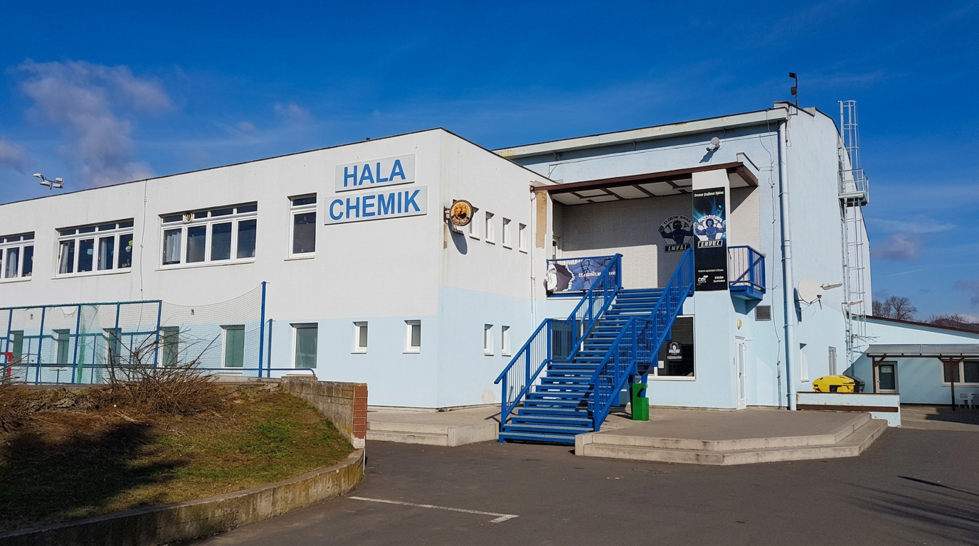 Budova Hala Chemik v Lovosicích s terasou